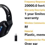 Logitech G733 Lightspeed Wireless Gaming Headset with Suspension Headband, Lightsync RGB, Blue VO!CE mic technology and PRO-G audio drivers - Black