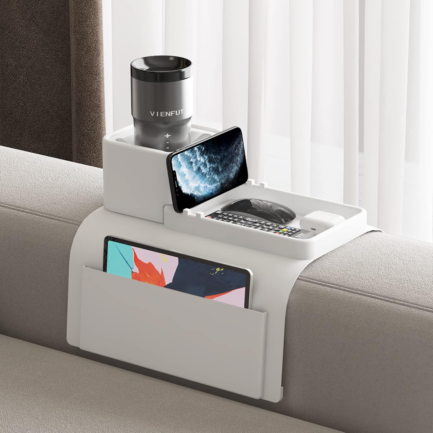 Couch Cup Holder Tray