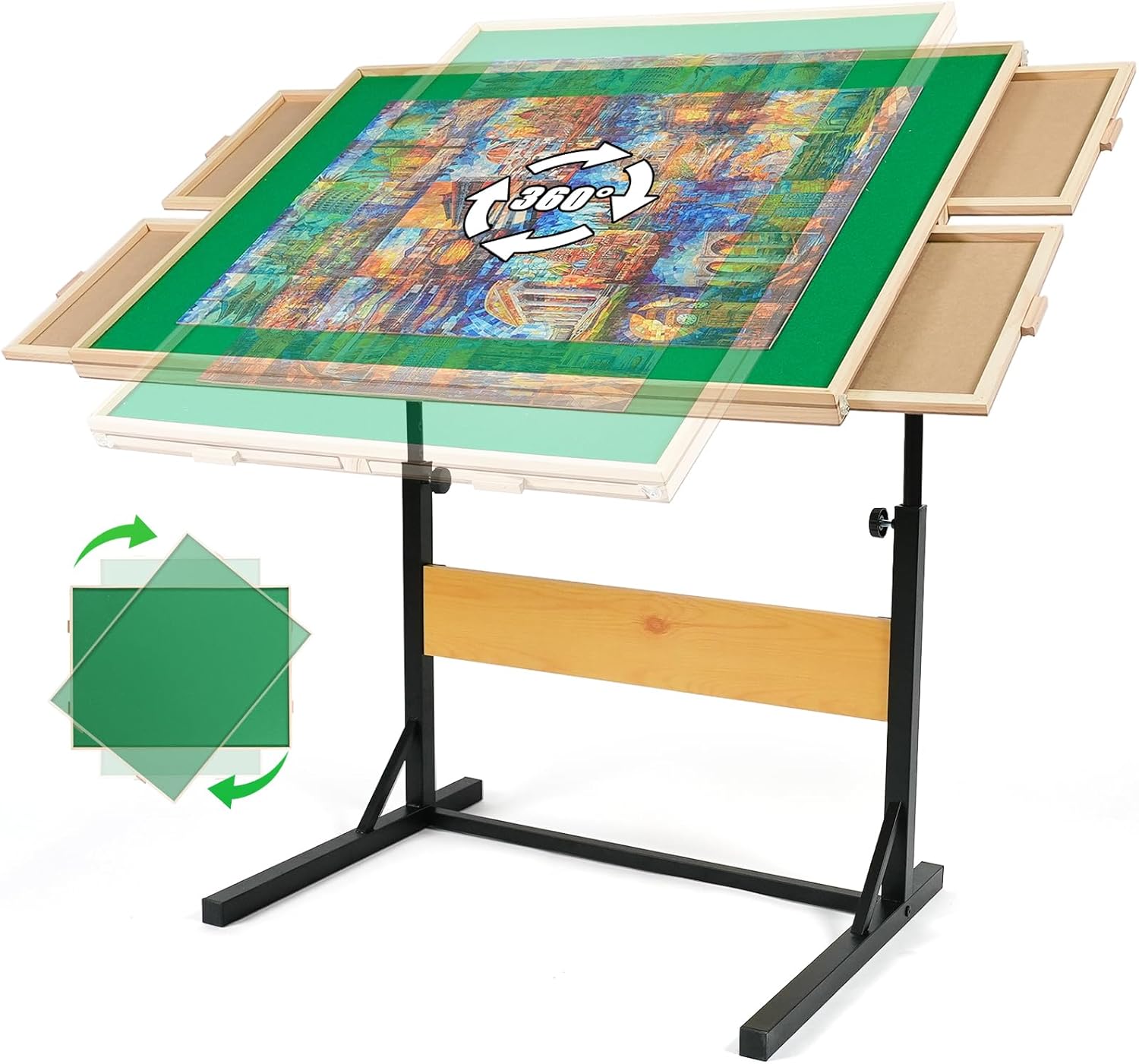 jigsaw puzzle tables with drawers